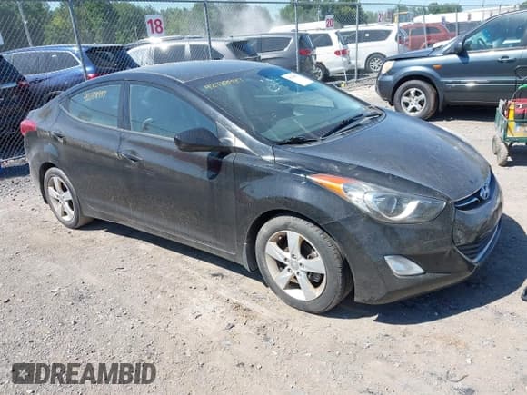 ✅ 2013 Hyundai Elantra GLS • VIN: 5NPDH4AE6DH424870 • Lot: 42788957. Listed on IAAI with 138,666 mi. Free auction sales archive from the USA and detailed vehicle history report at DreamBid. Image 1.