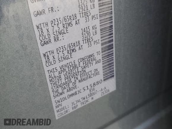 ✅ 2018 Infiniti QX60 • VIN: 5N1DL0MM8JC515880 • Lot: 91577155. Listed on Copart with 153,134 mi. Free auction sales archive from the USA and detailed vehicle history report at DreamBid. Image 13.