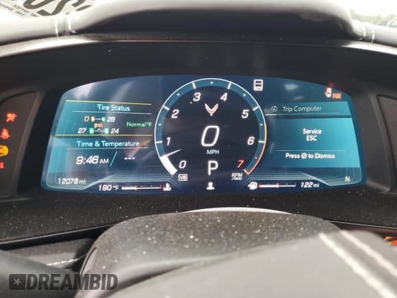 ✅ 2022 Chevrolet Corvette 3LT • VIN: 1G1YC2D49N5124399 • Lot: 82056145. Listed on Copart with 12,078 mi. Free auction sales archive from the USA and detailed vehicle history report at DreamBid. Image 9.