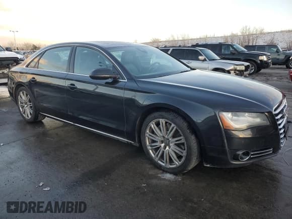 ✅ 2012 Audi A8 • VIN: WAURVAFDXCN017238 • Lot: 52631965. Wystawiony na Copart z przebiegiem 138 162 mil. Bezpłatny archiwum sprzedaży aukcyjnych z USA i szczegółowy raport historii pojazdu na DreamBid. Zdjęcie 4.
