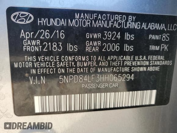 ✅ 2017 Hyundai Elantra Value Edition • VIN: 5NPD84LF3HH065294 • Лот: 89825205. Опубликован ранее на Copart с пробегом 83 372 миль. Бесплатный доступ к архиву аукционных продаж из США и подробный отчёт об истории автомобиля на DreamBid. Изображение 13.