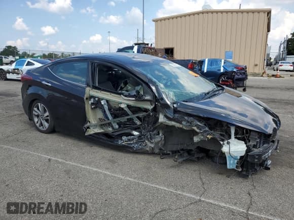 ✅ 2015 Hyundai Elantra Limited • VIN: KMHDH4AEXFU357257 • Lot: 68859125. Listed on Copart with Not provided. Free auction sales archive from the USA and detailed vehicle history report at DreamBid. Image 4.