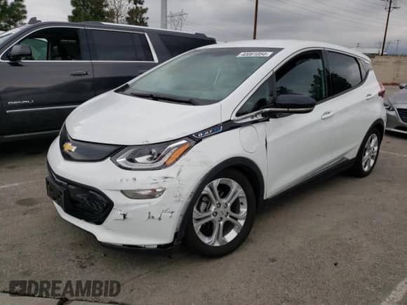2017 Chevrolet Bolt EV LT z VIN 1G1FW6S06H4186505, wystawiony jako Copart lot #40061054 z przebiegiem 114 915 mil mil oraz . Historia ofert i sprzedaży dostępna na DreamBid. Obrazek 1.