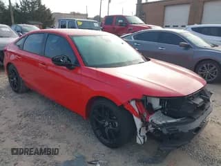 ✅ 2025 Honda Civic Sport • VIN: 2HGFE2F52SH502566 • Lot: 43642991. Listed on IAAI with 24,196 mi. Free auction sales archive from the USA and detailed vehicle history report at DreamBid. Image 1.