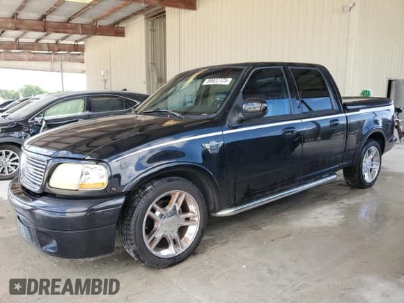 ✅ 2003 Ford F-150 Harley-Davidson • VIN: 1FTRW07383KD63595 • Lot: 59922725. Listed on Copart with 130,837 mi. Free auction sales archive from the USA and detailed vehicle history report at DreamBid. Image 1.