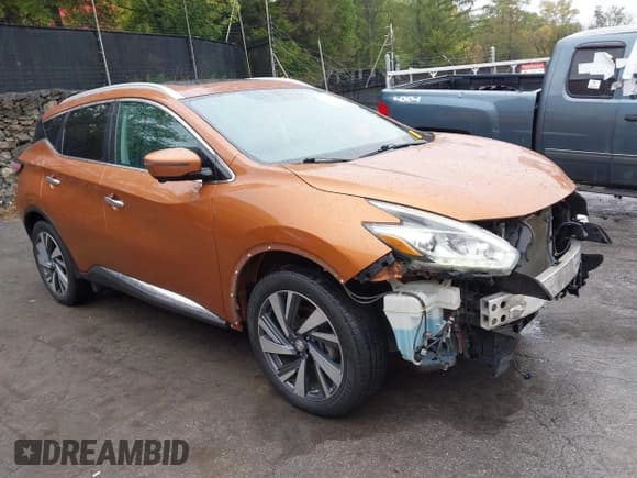 ✅ 2016 Nissan Murano SL • VIN: 5N1AZ2MH4GN102996 • Lot: 43318882. Wystawiony na IAAI z przebiegiem 192 497 mil. Bezpłatny archiwum sprzedaży aukcyjnych z USA i szczegółowy raport historii pojazdu na DreamBid. Zdjęcie 1.