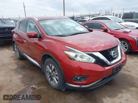 2015 Nissan Murano Platinum with VIN 5N1AZ2MG4FN213716, listed as a IAAI auction lot 42608505 with 120,840 mi miles and . Bid and sale history available at DreamBid. Image 1.