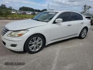 2009 Hyundai Genesis z VIN KMHGC46F19U060072, wystawiony jako Copart lot #76146664 z przebiegiem 72 167 mil mil oraz Szkoda całkowita • Salvage title. Historia ofert i sprzedaży dostępna na DreamBid. Obrazek 1.