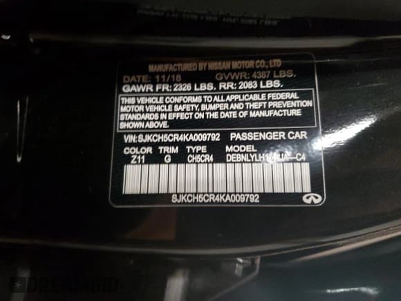 ✅ 2019 Infiniti QX30 Essential • VIN: SJKCH5CR4KA009792 • Lot: 87580985. Wystawiony na Copart z przebiegiem 64 289 mil. Bezpłatny archiwum sprzedaży aukcyjnych z USA i szczegółowy raport historii pojazdu na DreamBid. Zdjęcie 12.