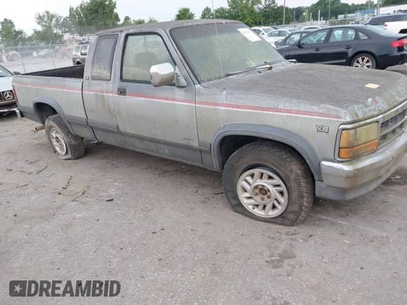 1991 Dodge Dakota z VIN 1B7GG23Y0MS295747, wystawiony jako IAAI lot #42893013 z przebiegiem 137 227 mil mil oraz . Historia ofert i sprzedaży dostępna na DreamBid. Obrazek 6.