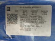 ✅ 2019 Chevrolet Camaro 1LT • VIN: 1G1FB1RX7K0151147 • Лот: 42179932. Опубликован ранее на IAAI с пробегом 51 561 миль. Бесплатный доступ к архиву аукционных продаж из США и подробный отчёт об истории автомобиля на DreamBid. Изображение 9.