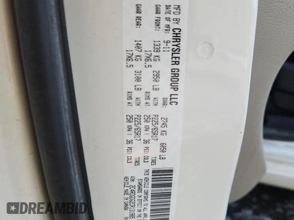 ✅ 2012 Dodge Grand Caravan Crew • VIN: 2C4RDGDG2CR131985 • Лот: 85852515. Опубликован ранее на Copart с пробегом 153 453 миль. Бесплатный доступ к архиву аукционных продаж из США и подробный отчёт об истории автомобиля на DreamBid. Изображение 13.