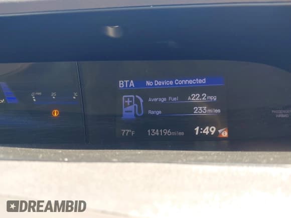 ✅ 2012 Honda Civic EX-L • VIN: 2HGFB2F93CH555676 • Lot: 43645737. Listed on IAAI with 134,196 mi. Free auction sales archive from the USA and detailed vehicle history report at DreamBid. Image 7.