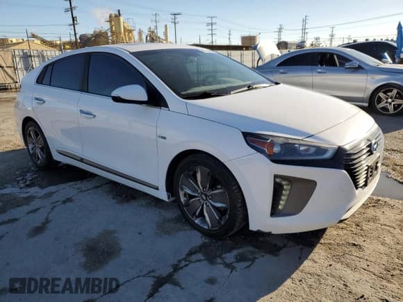 2017 Hyundai Ioniq Limited with VIN KMHC85LC0HU050051, listed as a Copart auction lot 86154045 with 111,903 mi miles and Salvage title. Bid and sale history available at DreamBid. Image 4.