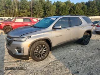 ✅ 2023 Chevrolet Traverse RS • VIN: 1GNERJKWXPJ218879 • Lot: 80470125. Listed on Copart with 57,818 mi. Free auction sales archive from the USA and detailed vehicle history report at DreamBid. Image 1.