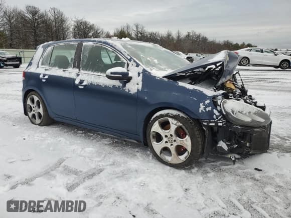 ✅ 2011 Volkswagen Golf GTI w/Sunroof PZEV • VIN: WVWHD7AJ5BW187954 • Lot: 41444795. Listed on Copart with Not provided. Free auction sales archive from the USA and detailed vehicle history report at DreamBid. Image 4.