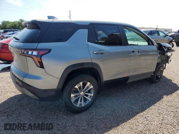 2025 Chevrolet Equinox FWD LT with VIN 3GNAXHEG7SL227705, listed as a Copart auction lot 54619805 with 8,415 mi miles and Clean title. Bid and sale history available at DreamBid. Image 3.