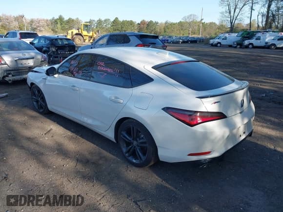 ✅ 2024 Acura Integra w/A-Spec Package • VIN: 19UDE4H3XRA003604 • Lot: 42145420. Listed on IAAI with 8,720 mi. Free auction sales archive from the USA and detailed vehicle history report at DreamBid. Image 3.