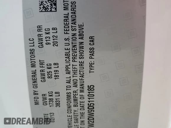 ✅ 2013 Chevrolet Corvette Grand Sport 3LT • VIN: 1G1YW2DW9D5110185 • Lot: 76976584. Listed on Copart with Not provided. Free auction sales archive from the USA and detailed vehicle history report at DreamBid. Image 13.