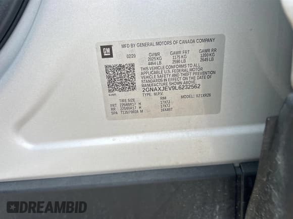 ✅ 2020 Chevrolet Equinox LT • VIN: 2GNAXJEV9L6232562 • Lot: 42526721. Wystawiony na IAAI z przebiegiem 84 428 mil. Bezpłatny archiwum sprzedaży aukcyjnych z USA i szczegółowy raport historii pojazdu na DreamBid. Zdjęcie 1.