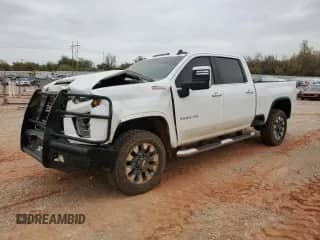 2021 Chevrolet Silverado 3500HD LT z VIN 1GC4YTEY1MF153645, wystawiony jako Copart lot #82538084 z przebiegiem 119 488 mil mil oraz Szkoda całkowita • Salvage title. Historia ofert i sprzedaży dostępna na DreamBid. Obrazek 1.