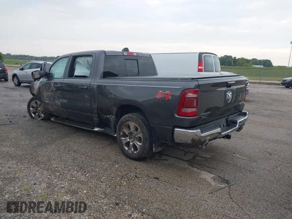 ✅ 2022 Ram 1500 Big Horn • VIN: 1C6SRFMT6NN265934 • Lot: 43263308. Listed on IAAI with 39,386 mi. Free auction sales archive from the USA and detailed vehicle history report at DreamBid. Image 3.