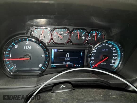 2019 Chevrolet Tahoe Commercial with VIN 1GNSKDEC3KR407832, listed as a Copart auction lot 89644105 with 134,439 mi miles and Clean title. Bid and sale history available at DreamBid. Image 9.