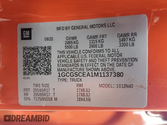 ✅ 2021 Chevrolet Colorado 2WD LT • VIN: 1GCGSCEA1M1137380 • Лот: 71958934. Опубликован ранее на Copart с пробегом 53 894 миль. Бесплатный доступ к архиву аукционных продаж из США и подробный отчёт об истории автомобиля на DreamBid. Изображение 12.