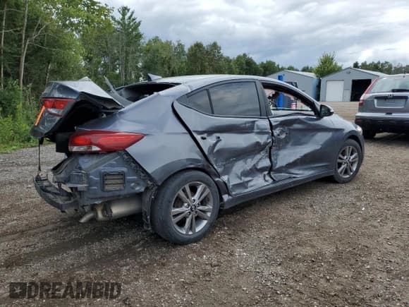 ✅ 2017 Hyundai Elantra Limited • VIN: KMHD84LF4HU186630 • Lot: 69938895. Listed on Copart with 192,281 mi. Free auction sales archive from the USA and detailed vehicle history report at DreamBid. Image 3.