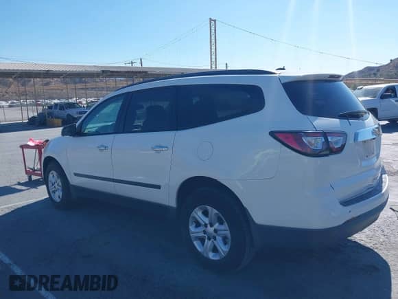 2013 Chevrolet Traverse LS with VIN 1GNKRFED5DJ184307, listed as a IAAI auction lot 43089060 with 106,499 mi miles and . Bid and sale history available at DreamBid. Image 3.