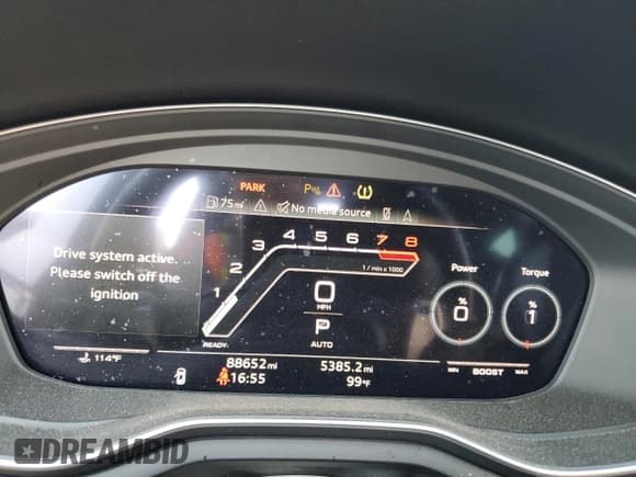 ✅ 2022 Audi RS 5 Sportback • VIN: WUAAWCF51NA900739 • Lot: 55451595. Listed on Copart with 88,652 mi. Free auction sales archive from the USA and detailed vehicle history report at DreamBid. Image 9.