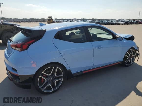 2020 Hyundai Veloster with VIN KMHT36AH4LU005013, listed as a Copart auction lot 65927394 with 84,972 mi miles and Salvage title. Bid and sale history available at DreamBid. Image 3.