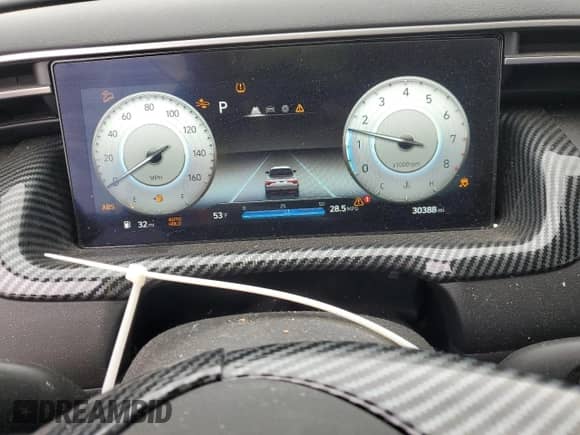 2023 Hyundai Santa Cruz SEL с VIN 5NTJCDAE7PH067920, выставлен на аукционе Copart как лот 80759634 с пробегом 30 388 миль миль и Списание • Salvage title. История ставок и продаж доступна на DreamBid. Изображение 9.