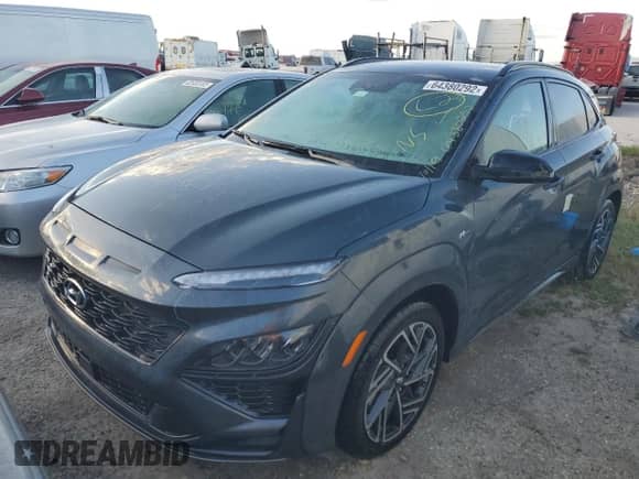 2022 Hyundai Kona N Line с VIN KM8K33A32NU899112, выставлен на аукционе Copart как лот 64380292 с пробегом Не указан миль и . История ставок и продаж доступна на DreamBid. Изображение 2.