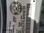 ✅ 2010 Honda Civic DX-G • VIN: 2HGFA1F41AH038701 • Lot: 67812135. Listed on Copart with 121,180 mi. Free auction sales archive from the USA and detailed vehicle history report at DreamBid. Image 12.