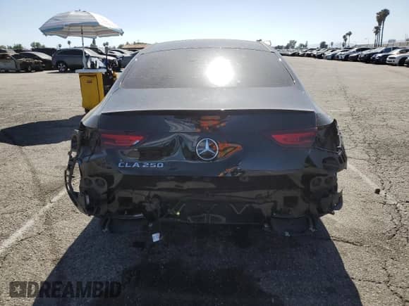 2023 Mercedes-Benz CLA 250 with VIN W1K5J4GB8PN417516, listed as a Copart auction lot 58950575 with 30,912 mi miles and Salvage title. Bid and sale history available at DreamBid. Image 6.