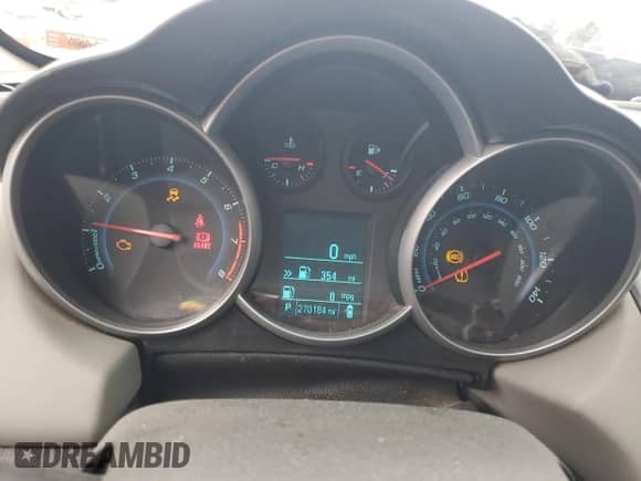 2012 Chevrolet Cruze LS with VIN 1G1PC5SH3C7189124, listed as a Copart auction lot 83810175 with 270,184 mi miles and Salvage title. Bid and sale history available at DreamBid. Image 9.