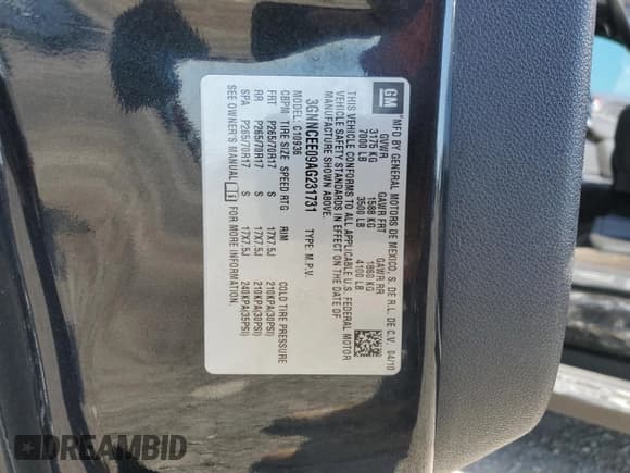 ✅ 2010 Chevrolet Avalanche LS • VIN: 3GNNCEE09AG231731 • Лот: 74928964. Опубликован ранее на Copart с пробегом 134 019 миль. Бесплатный доступ к архиву аукционных продаж из США и подробный отчёт об истории автомобиля на DreamBid. Изображение 12.