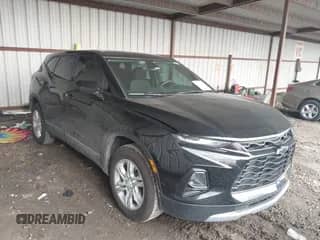2021 Chevrolet Blazer LT with VIN 3GNKBBRA4MS587769, listed as a IAAI auction lot 42750294 with 66,990 mi miles and . Bid and sale history available at DreamBid. Image 1.