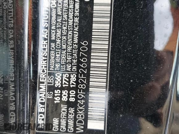 ✅ 2002 Mercedes-Benz SLK 230 Kompressor • VIN: WDBKK49F82F266706 • Lot: 43707845. Listed on Copart with 53,334 mi. Free auction sales archive from the USA and detailed vehicle history report at DreamBid. Image 13.