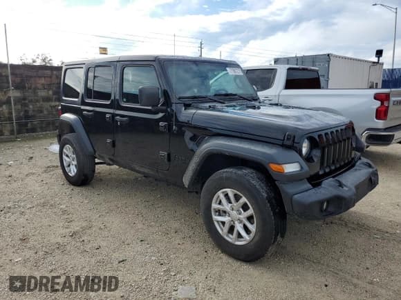 ✅ 2023 Jeep Wrangler Willys • VIN: 1C4HJXDN6PW618249 • Lot: 71867275. Listed on Copart with 30,639 mi. Free auction sales archive from the USA and detailed vehicle history report at DreamBid. Image 4.