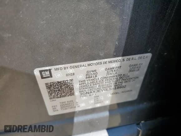 2020 Chevrolet Equinox LT с VIN 3GNAXJEV0LS518902, выставлен на аукционе Copart как лот 68867145 с пробегом 57 930 миль миль и Списание • Salvage title. История ставок и продаж доступна на DreamBid. Изображение 12.