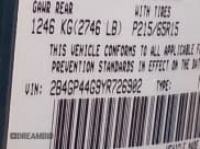 ✅ 2000 Dodge Caravan SE • VIN: 2B4GP44G9YR726902 • Lot: 43862969. Listed on IAAI with 95,792 mi. Free auction sales archive from the USA and detailed vehicle history report at DreamBid. Image 9.