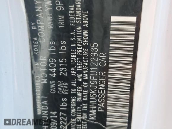 ✅ 2015 Hyundai Genesis Coupe Ultimate • VIN: KMHHU6KJ9FU122935 • Lot: 46550015. Wystawiony na Copart z przebiegiem 87 569 mil. Bezpłatny archiwum sprzedaży aukcyjnych z USA i szczegółowy raport historii pojazdu na DreamBid. Zdjęcie 15.