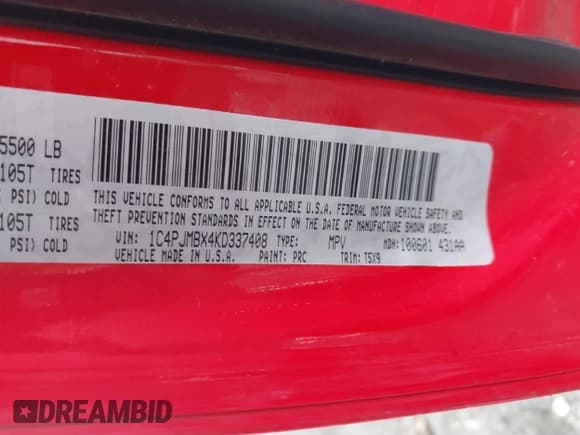 ✅ 2019 Jeep Cherokee Trailhawk • VIN: 1C4PJMBX4KD337408 • Лот: 41788054. Опубликован ранее на IAAI с пробегом 42 365 миль. Бесплатный доступ к архиву аукционных продаж из США и подробный отчёт об истории автомобиля на DreamBid. Изображение 9.