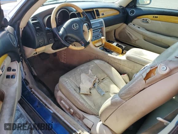 ✅ 2002 Lexus SC 430 • VIN: JTHFN48Y220001763 • Lot: 68249625. Wystawiony na Copart z przebiegiem 181 656 mil. Bezpłatny archiwum sprzedaży aukcyjnych z USA i szczegółowy raport historii pojazdu na DreamBid. Zdjęcie 8.