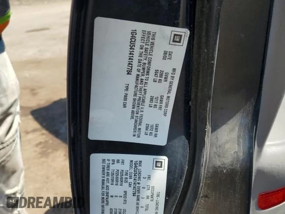 ✅ 2001 Buick Park Avenue Ultra • VIN: 1G4CU541414147784 • Lot: 67990295. Listed on Copart with 155,420 mi. Free auction sales archive from the USA and detailed vehicle history report at DreamBid. Image 13.