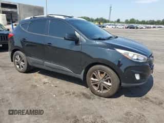 2015 Hyundai Tucson SE with VIN KM8JUCAG1FU101650, listed as a Copart auction lot 61664723 with 76,957 mi miles and . Bid and sale history available at DreamBid. Image 4.