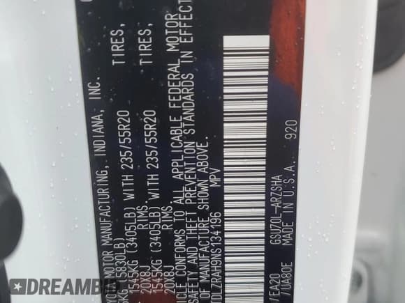 ✅ 2022 Toyota Highlander XSE • VIN: 5TDLZRAH9NS134196 • Lot: 86465285. Wystawiony na Copart z przebiegiem 12 522 mil. Bezpłatny archiwum sprzedaży aukcyjnych z USA i szczegółowy raport historii pojazdu na DreamBid. Zdjęcie 13.