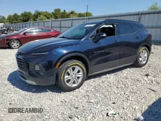 2021 Chevrolet Blazer LT z VIN 3GNKBCR43MS550180, wystawiony jako Copart lot #80539635 z przebiegiem 76 255 mil mil oraz Szkoda całkowita • Salvage title. Historia ofert i sprzedaży dostępna na DreamBid. Obrazek 1.